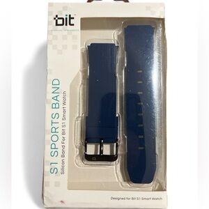 Bit Blue S1 Silicone Sports Band for Smartwatch
